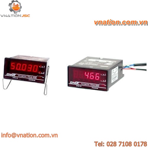 digital tachometer / panel-mount / 5-digit