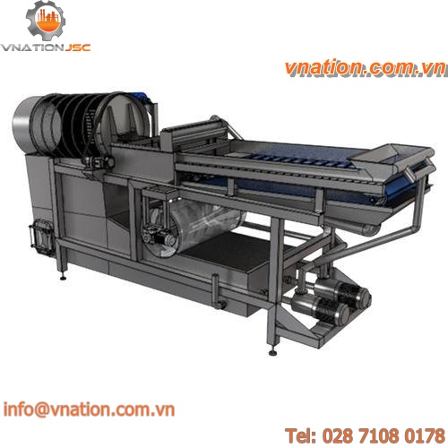 hydraulic cleaner / stationary / for the food industry / drum