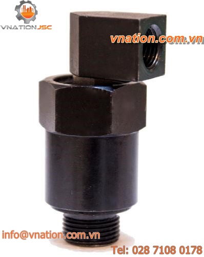single-passage rotary joint / ball bearing / high-speed / compact