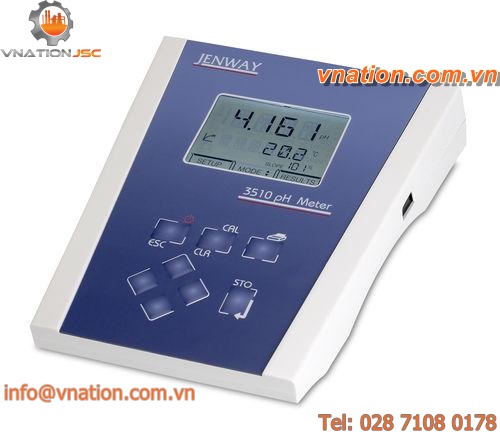 bench-top pH meter / process / with automatic temperature compensation / precision