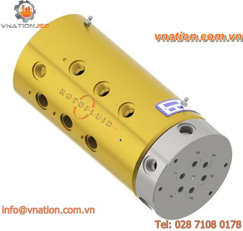 water rotary union / air / for gas / multi-passage