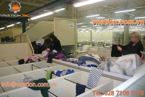 split tray sorting system / automatic / box