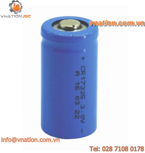 lithium-manganese dioxide battery cell / energy storage / cylindrical / primary