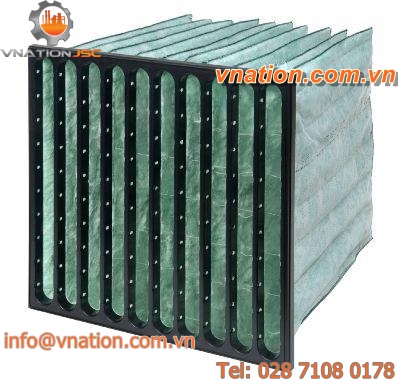air filter / gas / pocket / particulate