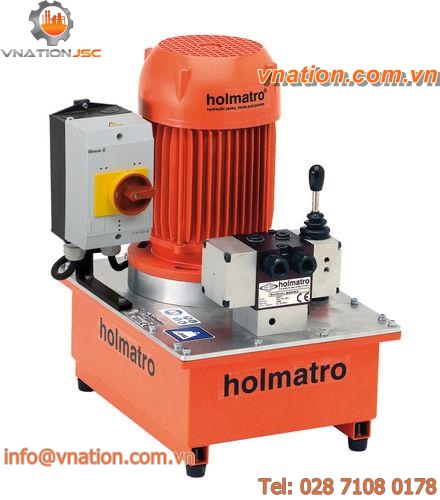 electrically-powered hydraulic power unit / for mobile applications / wheel-mounted