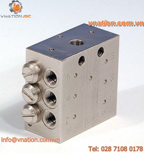 metal manifold / for centralized lubrication systems / multi-channel