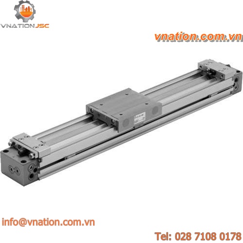 pneumatic cylinder / rodless / double-acting / compact