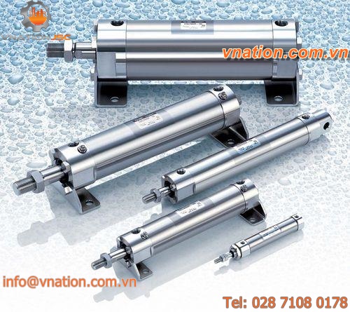 pneumatic cylinder / double-acting / for medical applications / for medical equipment