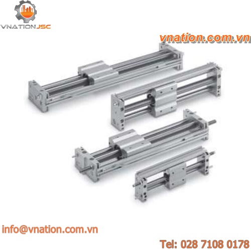 rodless cylinder / magnetically-coupled