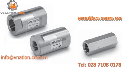 vacuum check valve / backflow / brass / stainless steel