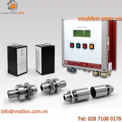 double metal sheet detector / with LCD display / non-contact / two-sensor