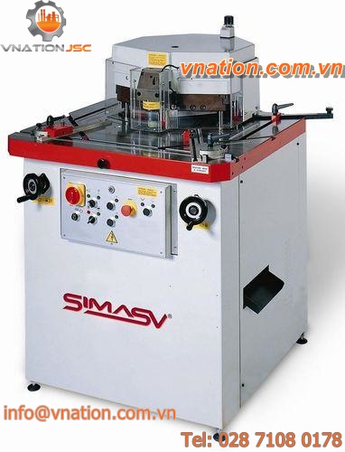 variable-angle notching machine / automatic / punching / multiple