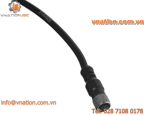 electric connector / circular / pre-wired