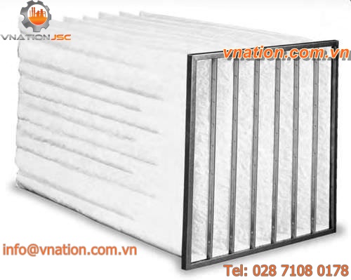 air filter / gas / pocket / high-performance