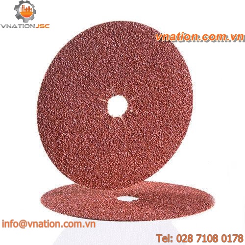 grinding abrasive disc / aluminum oxide / for metalworking / self-fastening