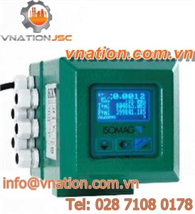 electromagnetic flow meter / for water / digital / precision