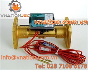 ultrasonic flow meter / for fluids / energy meter