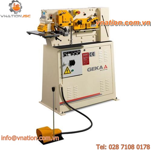 electric punching and shearing machine / manual / for bars