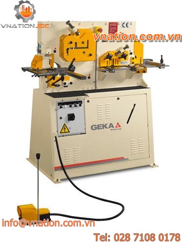 electric punching and shearing machine / manual / for metal sheets / universal