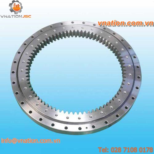 slewing bearing without teeth / ball / single-row