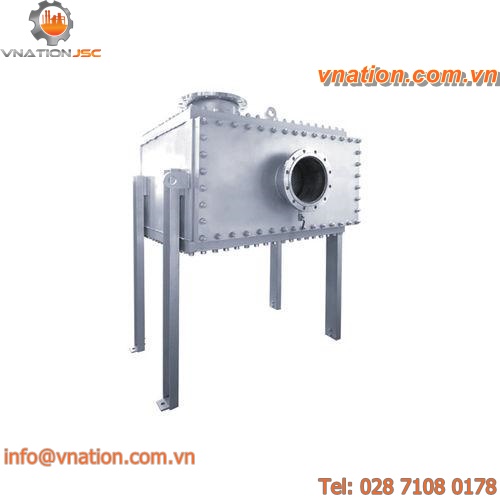 welded plate heat exchanger / liquid/liquid / gas/liquid / stainless steel