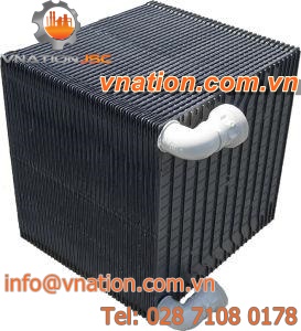 welded plate heat exchanger / liquid/liquid / gas/liquid / plastic