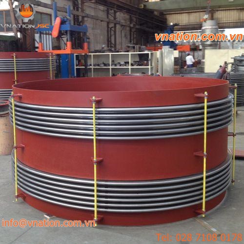 lateral pipe expansion joint / stainless steel / for air conditioning / for industrial applications