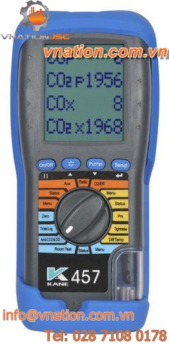 gas analyzer / carbon dioxide / carbon monoxyde / portable