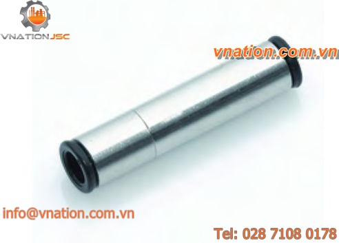 hydraulic adapter / for hose / nickel-plated brass / straight