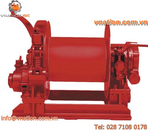 pneumatic winch / rotary drum / hoisting / compact