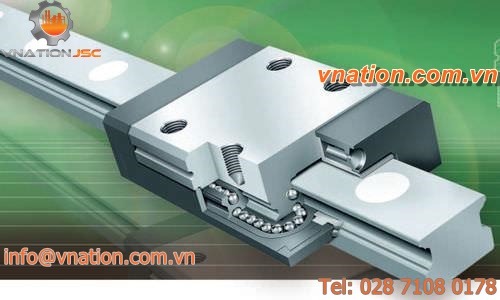 two-row recirculating ball bearing linear guide / miniature