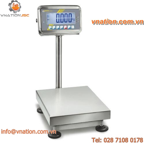 platform scales / with LCD display / stainless steel / IP65