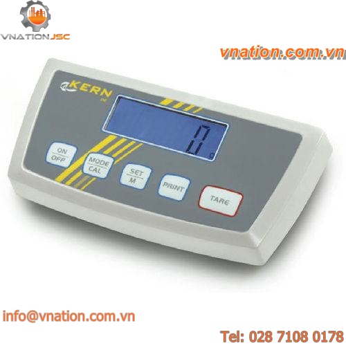 LCD display weight indicator / IP65 / panel-mount / programmable
