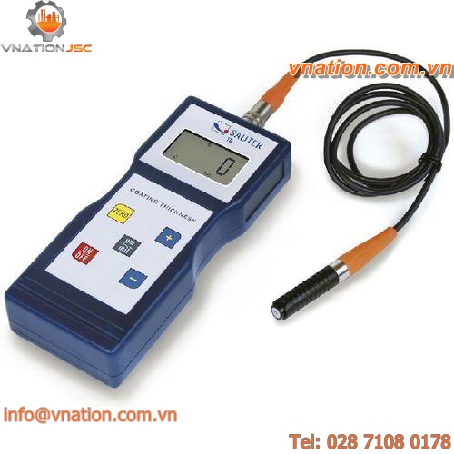 digital display thickness gauge / coating / ultrasonic / portable