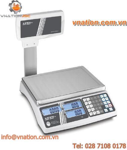 price computing scales / retail / with LCD display / with external calibration weight