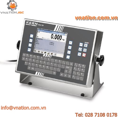 weight indicator with LCD graphic display / tabletop / programmable / stainless steel