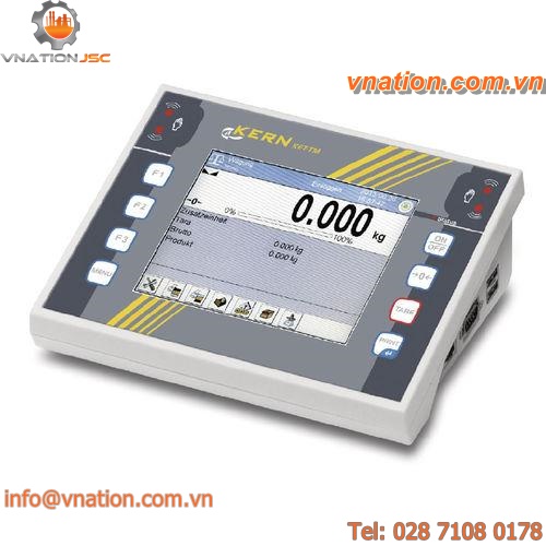weight indicator with LCD graphic display / benchtop / plastic housing
