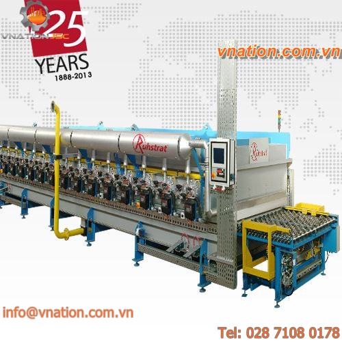 heat treatment furnace / roller / gas-fired / multi-gas