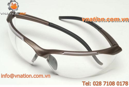 lightweight safety glasses / with side shields / anti-scratch coating / polycarbonate