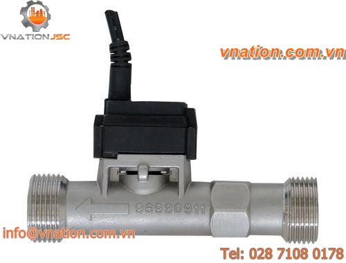 vortex flow meter / for liquids / in-line / stainless steel