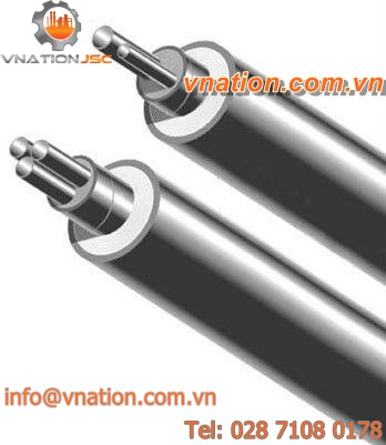 steam heated hose / stainless steel / for oil