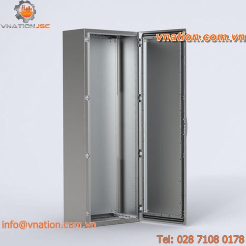 protective cabinet / floor-mounted / single-door / stainless steel