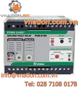 earth-leakage protection relay / insulation / panel-mount / for electric motors