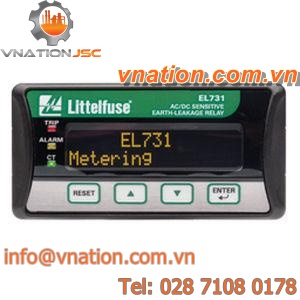earth-leakage protection relay / AC/DC / high-sensitivity / digital
