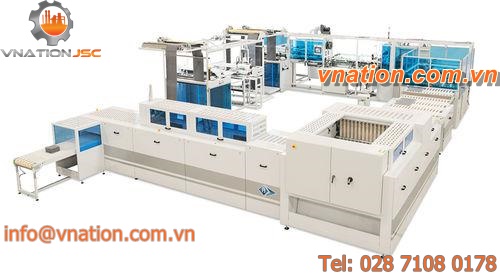 transversal hemming line / for terry fabric