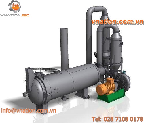 fluidized bed dryer / cooler / for the textile industry / with automatic controls