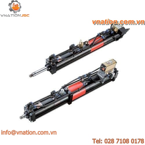 hydraulic cylinder / pneumatic / spring-return / high-pressure
