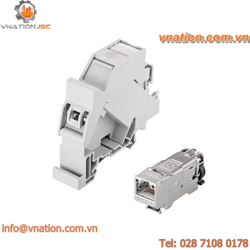 Ethernet connector / RJ45 / plastic / IEC
