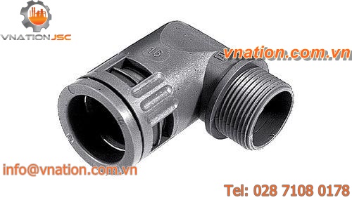 elbow quick coupling / polyamide / conduit / rotating