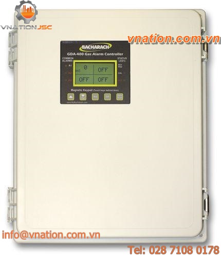 LCD display gas detection control unit / four-channel